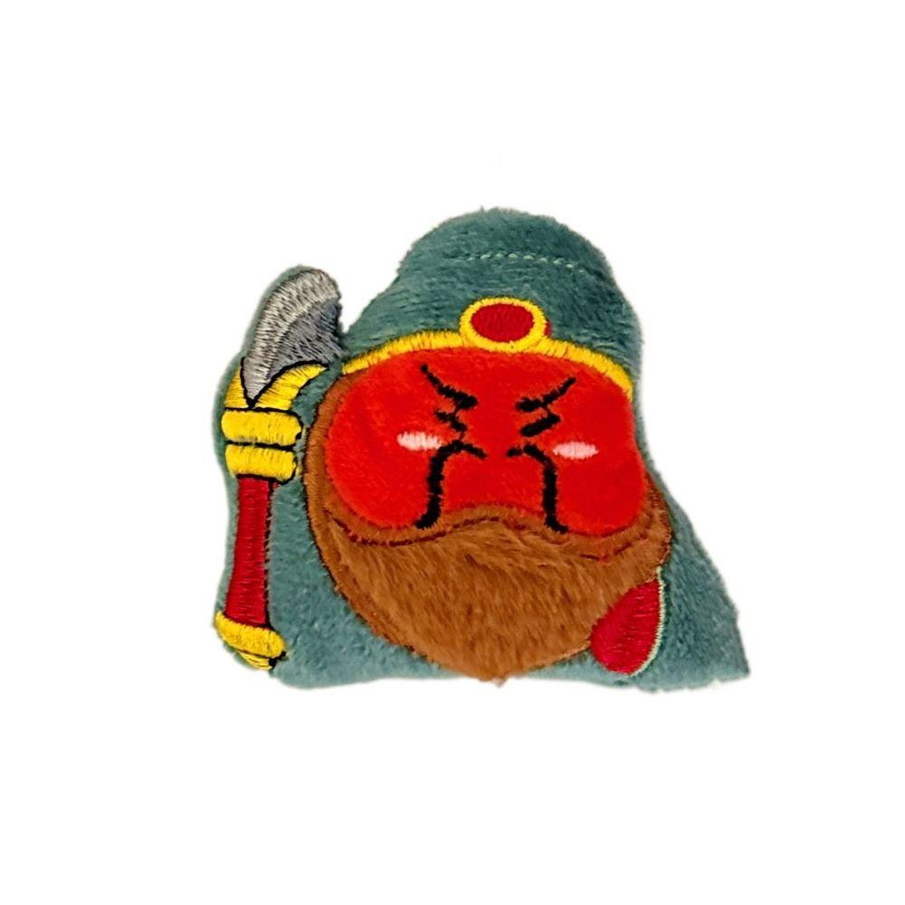 Yuchi Gong Wealth God Keychain Guanyin Plush God of Longevity Pendant  Gifts