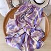 Plus Size Women's Summer Ice Silk Wide-Leg Pants: High Waist, Slimming, Cool & Casual.