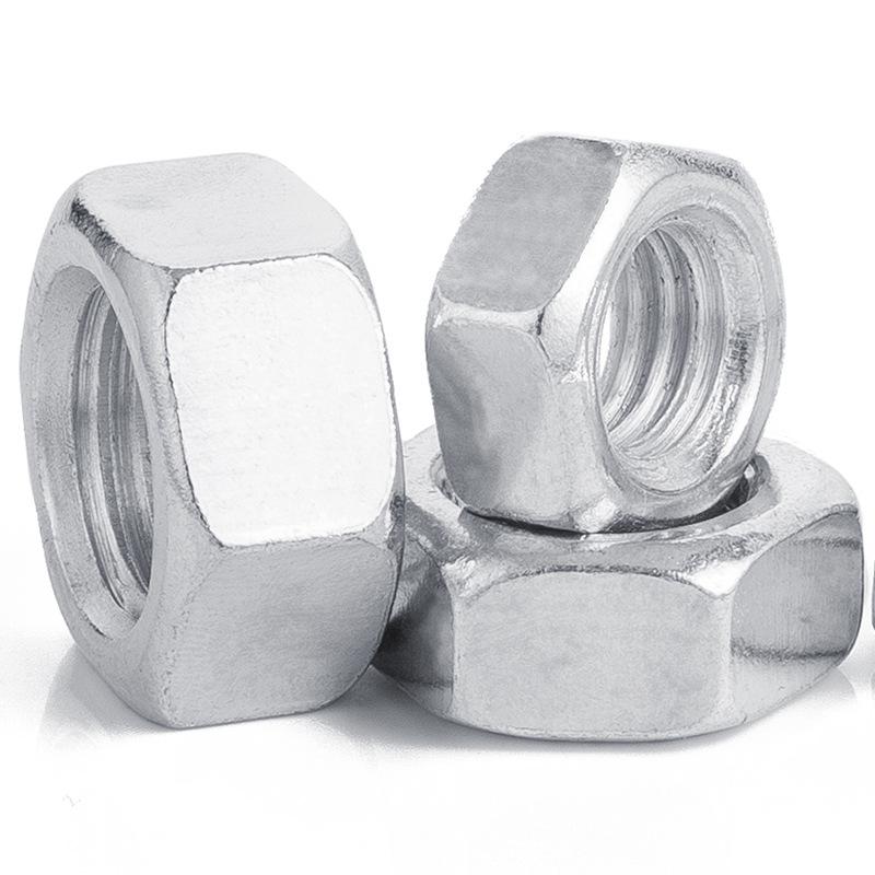 Sechskantmutter aus vernickeltem Edelstahl 304 – Größen M3, M4, M5, M6, M8
