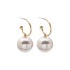 Korean Luxury Big Perfect Imitation Pearl Dangle Earrings for Women Wedding Party Daily Wear Banquet Temperament Jewelry Gifts