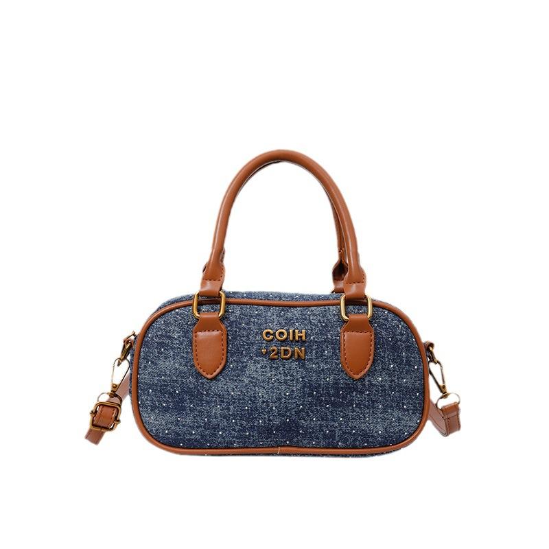 Bowling bag women's 2025 new niche portable pillow bag fashionable versatile single shoulder messenger bag bag