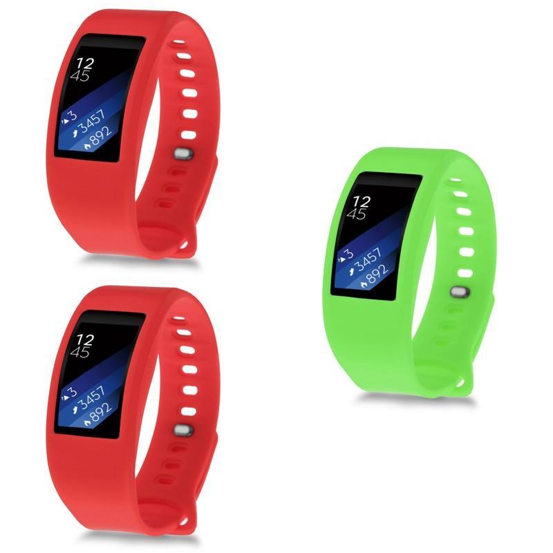 Samsung Gear Fit 2 Sm R360 Silikon-Uhrenarmband Flexibel Bequem Für Handgelenkgrößen