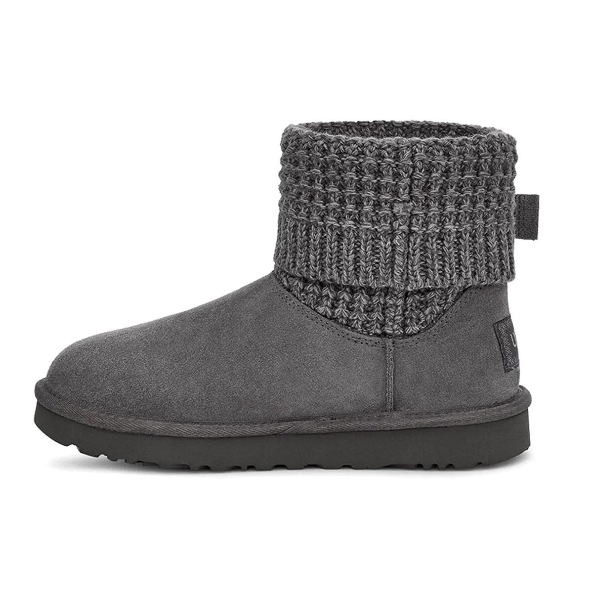 (WMNS) UGG Classic Solene Mini Cozy Stay Warm Outdoor Casual Gray Women s 1113463-CHRC EU 38