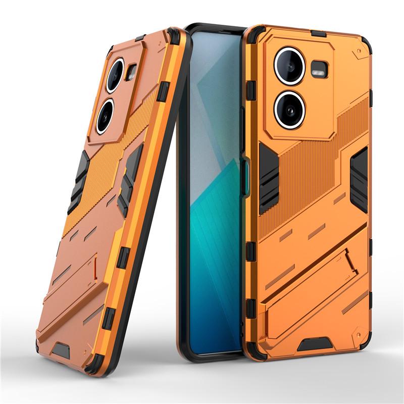 For Vivo IQOO Z8 Case For IQOO Z8 5G Cover 6.64 Inch Punk Armor Shockproof Hard Rubber Bracket Bumper For Vivo IQOO Z8 Fundas