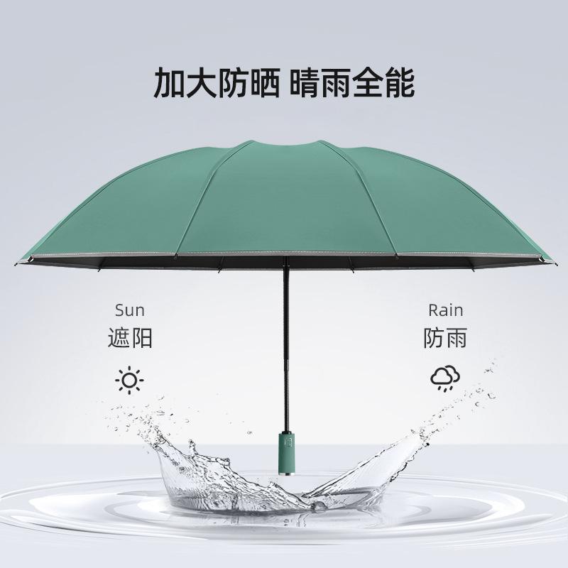Automatic large folding reverse umbrella, weather and rain vinyl umbrella, sun protection and UV protection umbrella