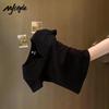 MJ STYLE Women's V-Neck Slim Fit Short Sleeve T-Shirt