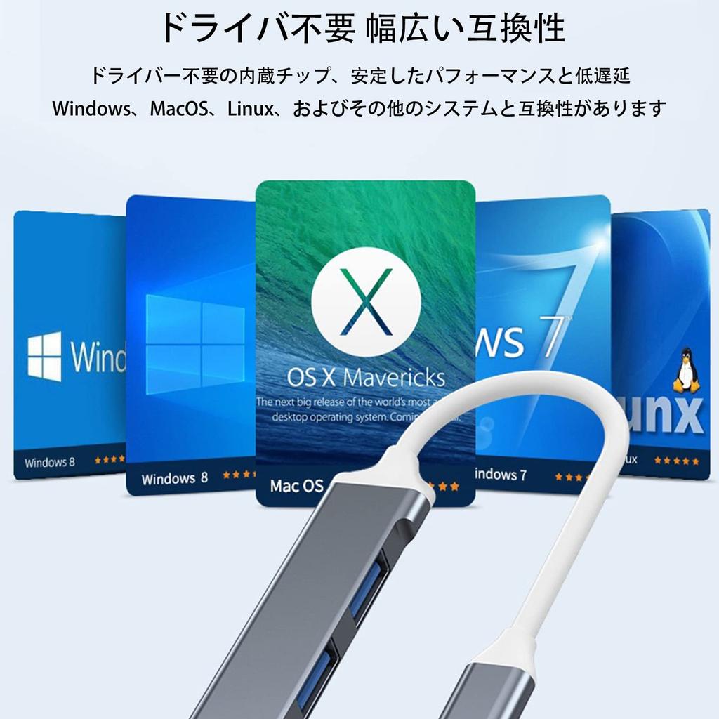 KANOYO USB to USB USB Type C Docking Compatible with USB Flash and Maximum Bus 5Gbps Low Power Compatible with MacBook and More Hub, Type-C 3.0 (1