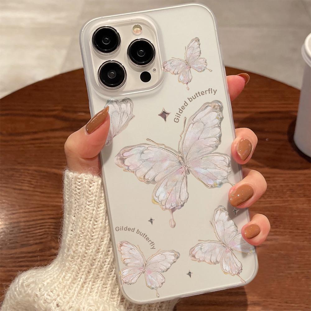 Etui na telefony komórkowe iPhone 11 13 15 Pro Max 12 14 Pro Max Etui iPhone 16 15 Plus 13 Pro 12 Mroźna tekstura Malowane kwiaty z kreskówek