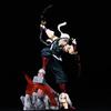 New Demon Slayer Gk Tengen Uzui Dual Head Sculpt Static Statue Pvc Model Toys Desktop Ornament Anime Collection Surprise Gifts