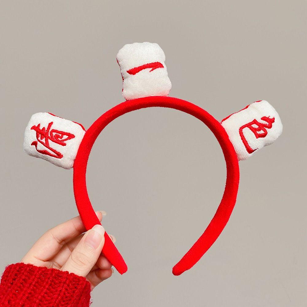 Characters Headdress For Women For Girls Korean Head Wrap Women Hairband Mahjong Headband Hair Hoop