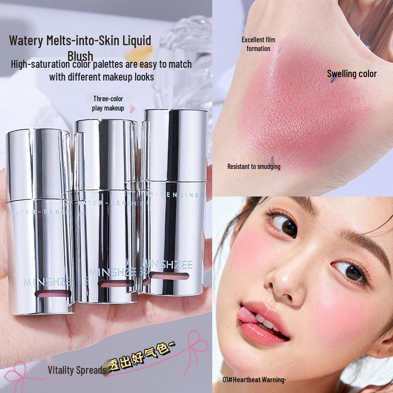 Mingxi Zhi Liquid Blush: Natural Brightening, Contouring & Plumping Blush Stick for Women
