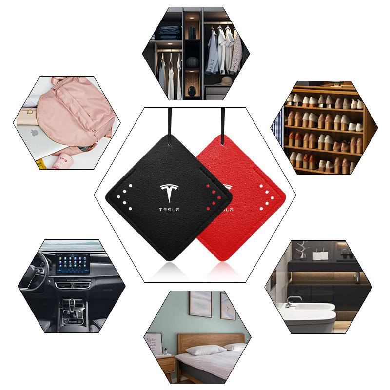 1Pcs Car Interior Pendant Aromatherapy Room Deodorant Sachet Car Goods For Tesla Model 3 Model S Model X Model Y Roadster Bonina Coil