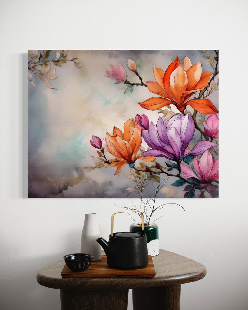 Canvas print, Watercolour Abstraction Flower