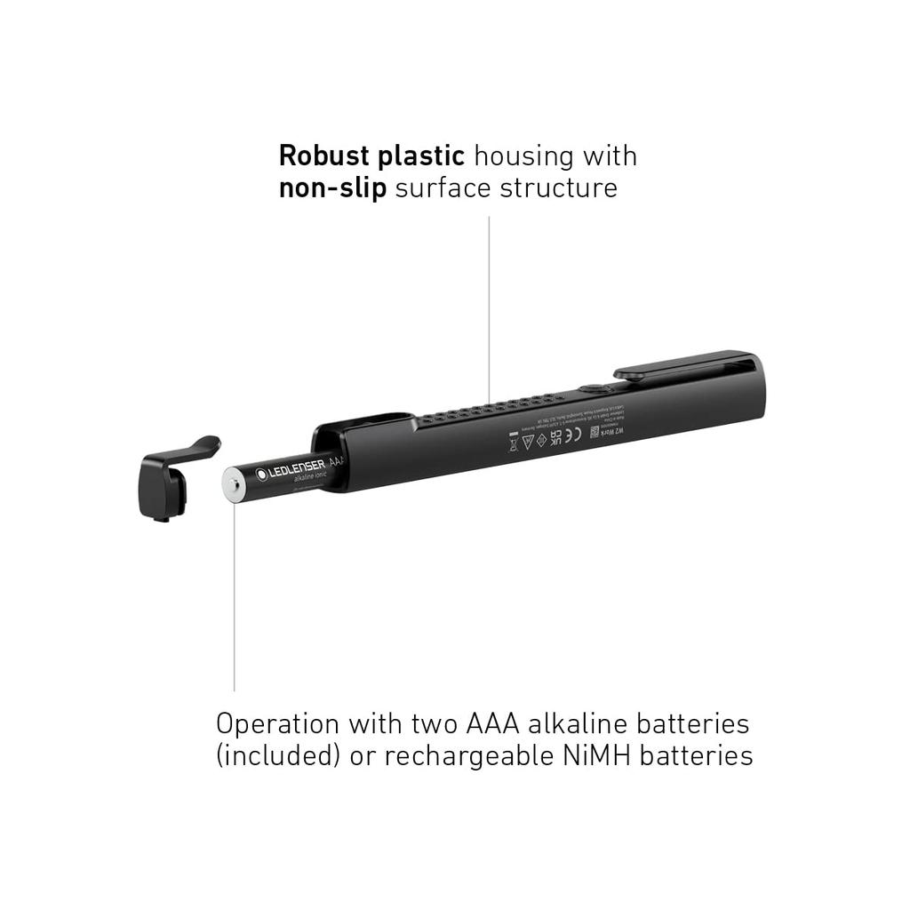 Ledlenser W2 Work Work Work Pen Penna Batteria 2 Batterie AAA 502808 Luce giapponese, Luce, Tipo, Luce, Operato, [Prodotto originale]