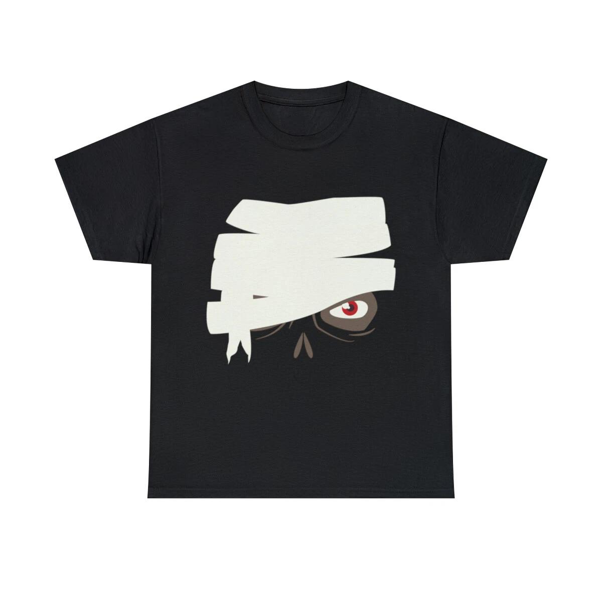 Zombie Mummy Face Graphic Tee Shirt, S-5XL 3XL
