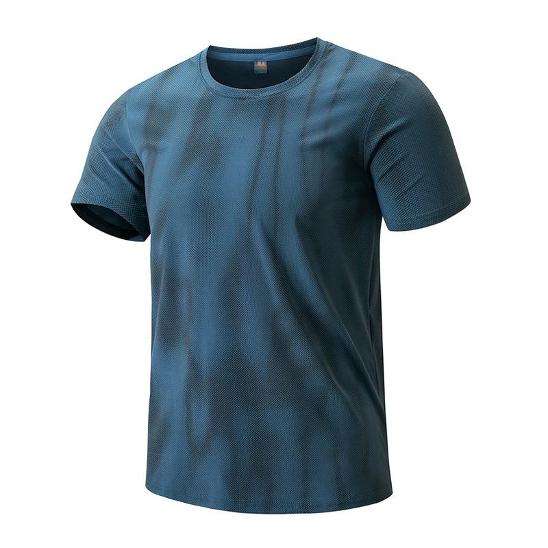 Eisseide T-Shirt Herren Schnelltrocknend Kurzärmelig Locker Atmungsaktiv Übergröße Eis Sportlich Lässig Atmungsaktives Oberteil