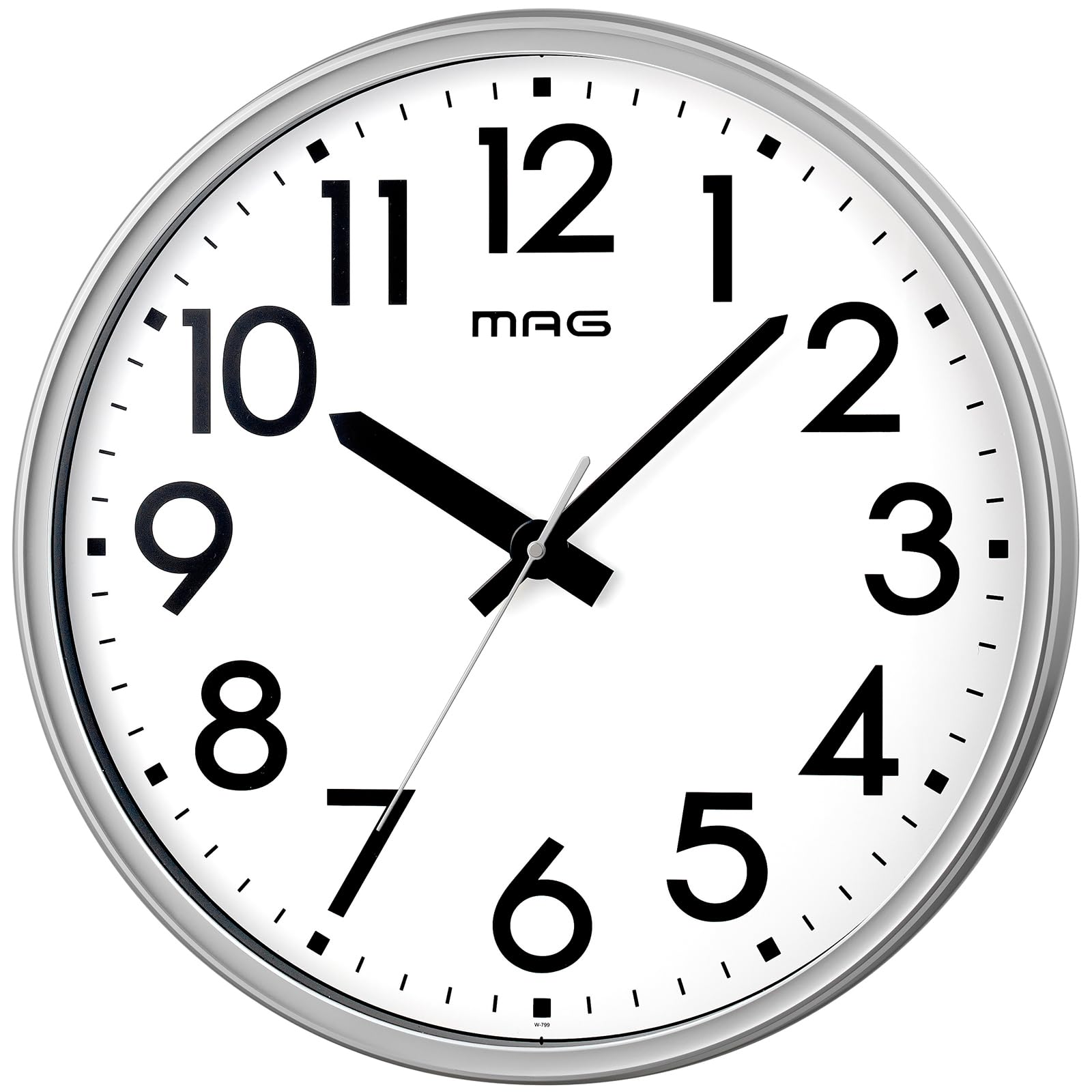 

МАГ Настенные Часы Катастрофа Непрерывная Секундная Не Мега Время Ной Точные Часы, Офис, Фабрика, Склад, Большие, Диаметр 50,0 см, Предотвращение, Безопасность,