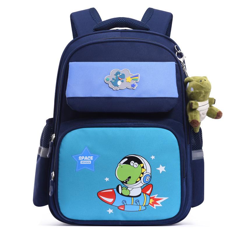 Fun Cartoon Design School Backpack For Kids Oxford Fabric Lightweight