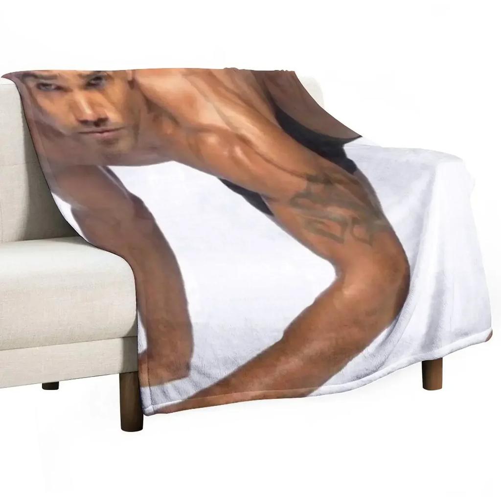 Shemar Moore Throw Blanket Quilt Hairy Sofas blankets ands Sofa Quilt Multi-Purpose Blankets