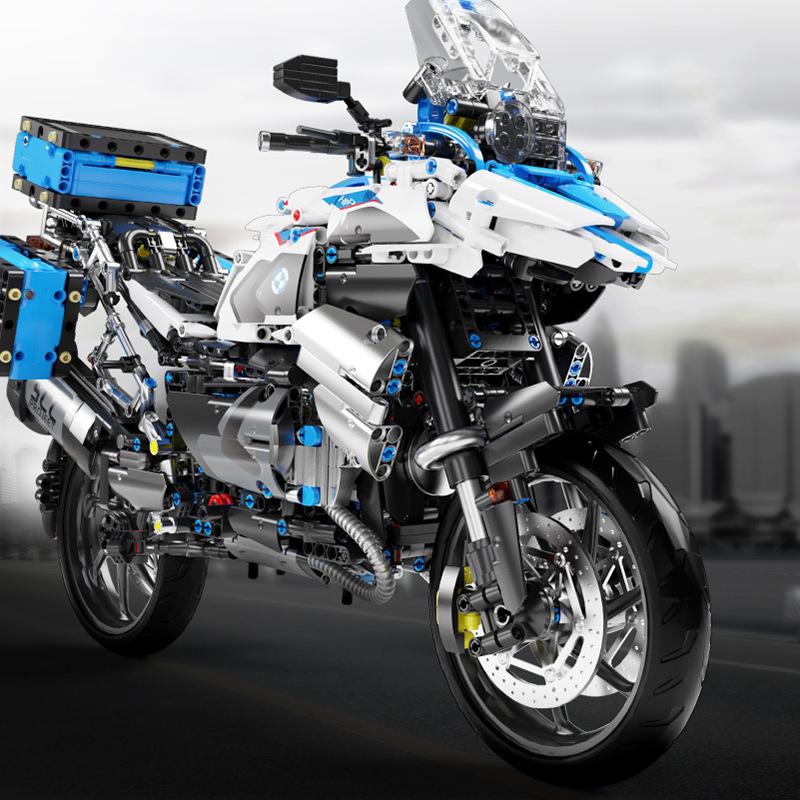 2369 st R1250GS Högteknologisk Motorcykel Byggklossar Pojkleksaker 3D-modeller 1:5 Motorcykelracing Sportbil Monteringsleksaker Presentuppsättning