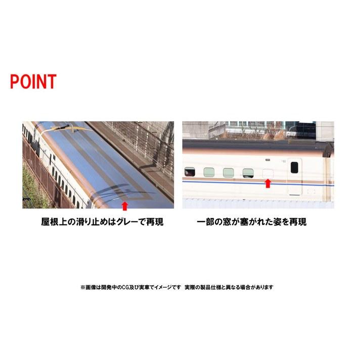 TOMYTEC TOMIX N Gauge JR E7 Series Hokuriku/Joetsu Shinkansen Additional Set B 98532 Railway Model Train 1/160