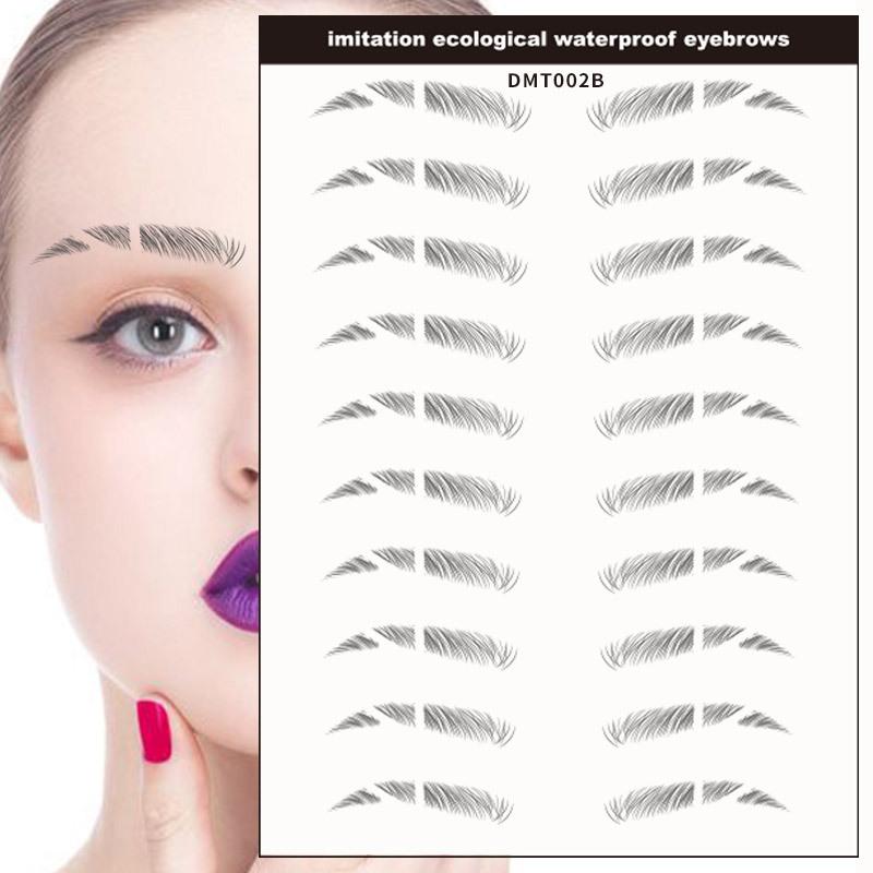 

Наклейка для бровей 6D Имитация наклейки для бровей Экологичная бионическая бровь Ленивая наклейка для бровей Трафарет Наклейка для бровей Наклейка-тату для бровей die