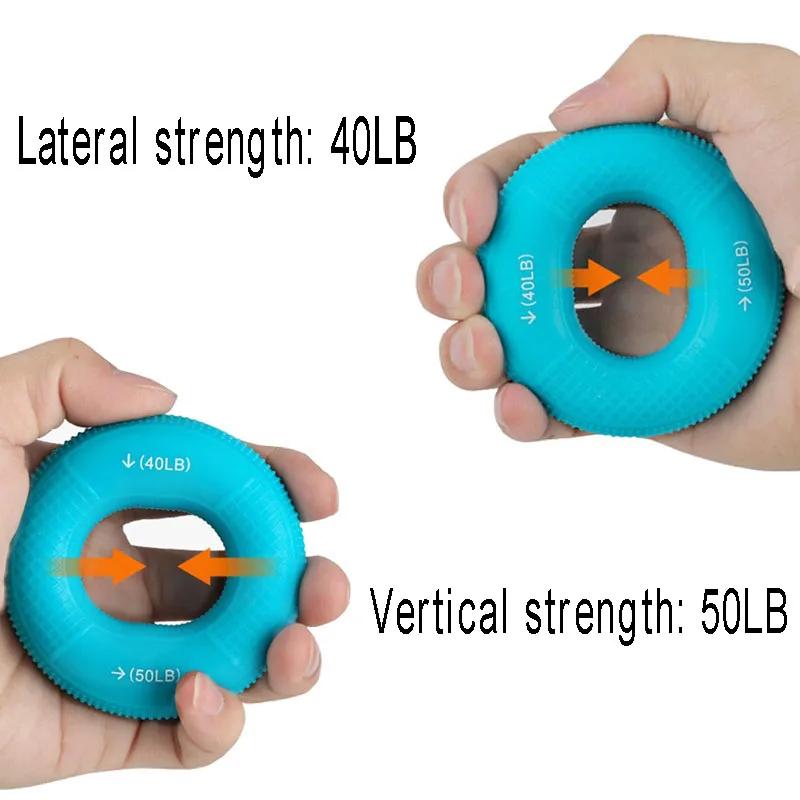 20-80LB Ekspander Silica Gel Wzmacniacz chwytu dłoni Trzymanie wzmocnionego ćwiczenia na rodzinnej siłowni przedniego ramienia pierścienia chwytu