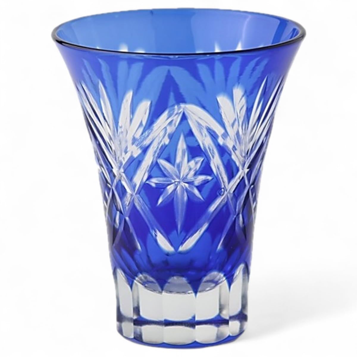 

Mizukage Kiriko Glass Cup for Cold Diameter x Seisen Bisho Current Model J-kitchens Sake, 6.2 7.8cm, 60cc, Blue, Style,