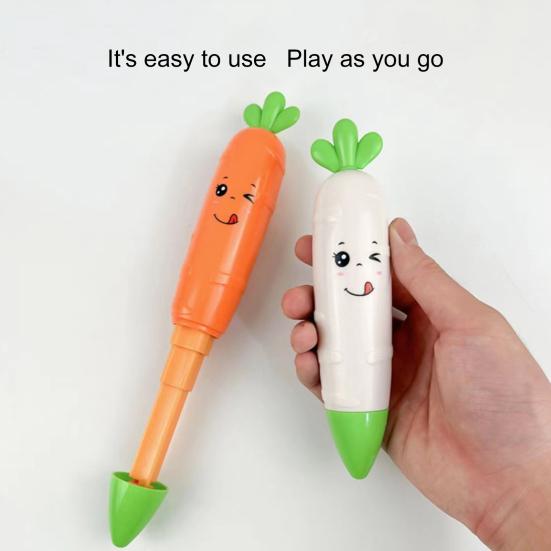 Teleskop-Rettich-Spielzeug, lustiger Kreisel, Stressabbau, Dekompression, tragbares Schwerkraft-Karottenspielzeug für Kinder und Erwachsene, Geburtstagsgeschenk