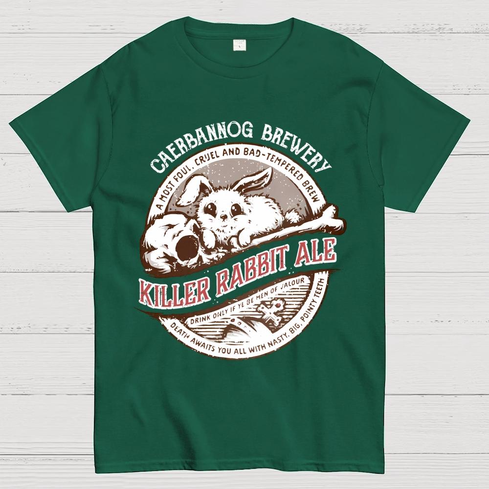 Killer Rabbit Ale Unisex 100% Cotton Summer Casual Cool Loose T-Shirt