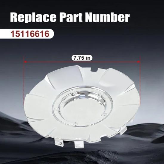 Chrome 20" 5-Spoke Wheel Hub Center Cover for GMC Yukon 15116616