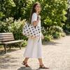 Solid Black Nylon Tote Bag Multi-compartment Large Capacity Handbag  Commuting
