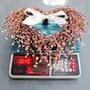 Heart-Shaped Valentine's Day Gypsum Bead Wreath for Door Decoration and Wedding Props