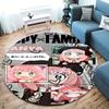 Spyfamily Round Area Rug Carpet Rug For Living Room Bedroom Sofa Playroom Decor Nonslip Floor Mat