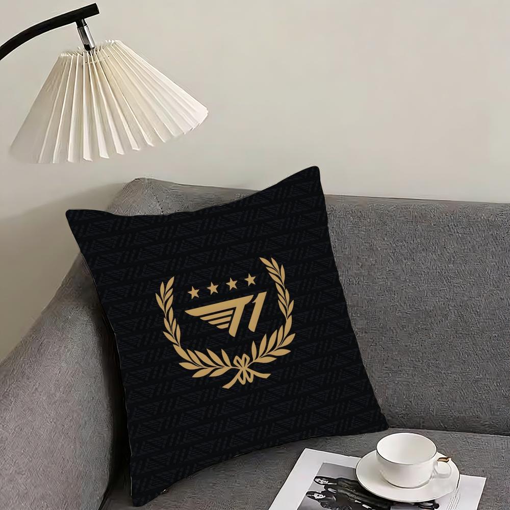 F-Faker LOLS SKT T1 2024 Five Champion Cushion Cover Reversible Plush Pillow Cover – For car, sofa, bedroom, perfect as a gift.