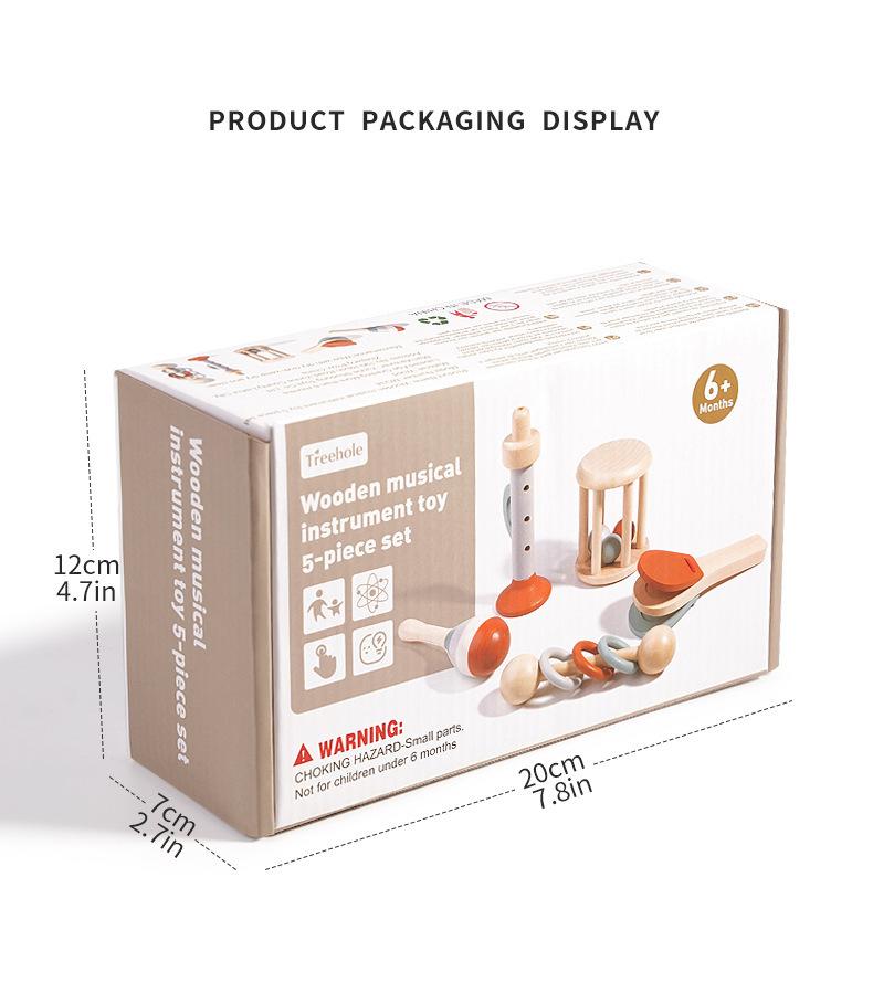 

Деревянный детский развивающий музыкальный мобиль-подвеска на кроватку, успокаивающий, колокольчик-клетка Орфа, погремушка, музыкальный инструмент