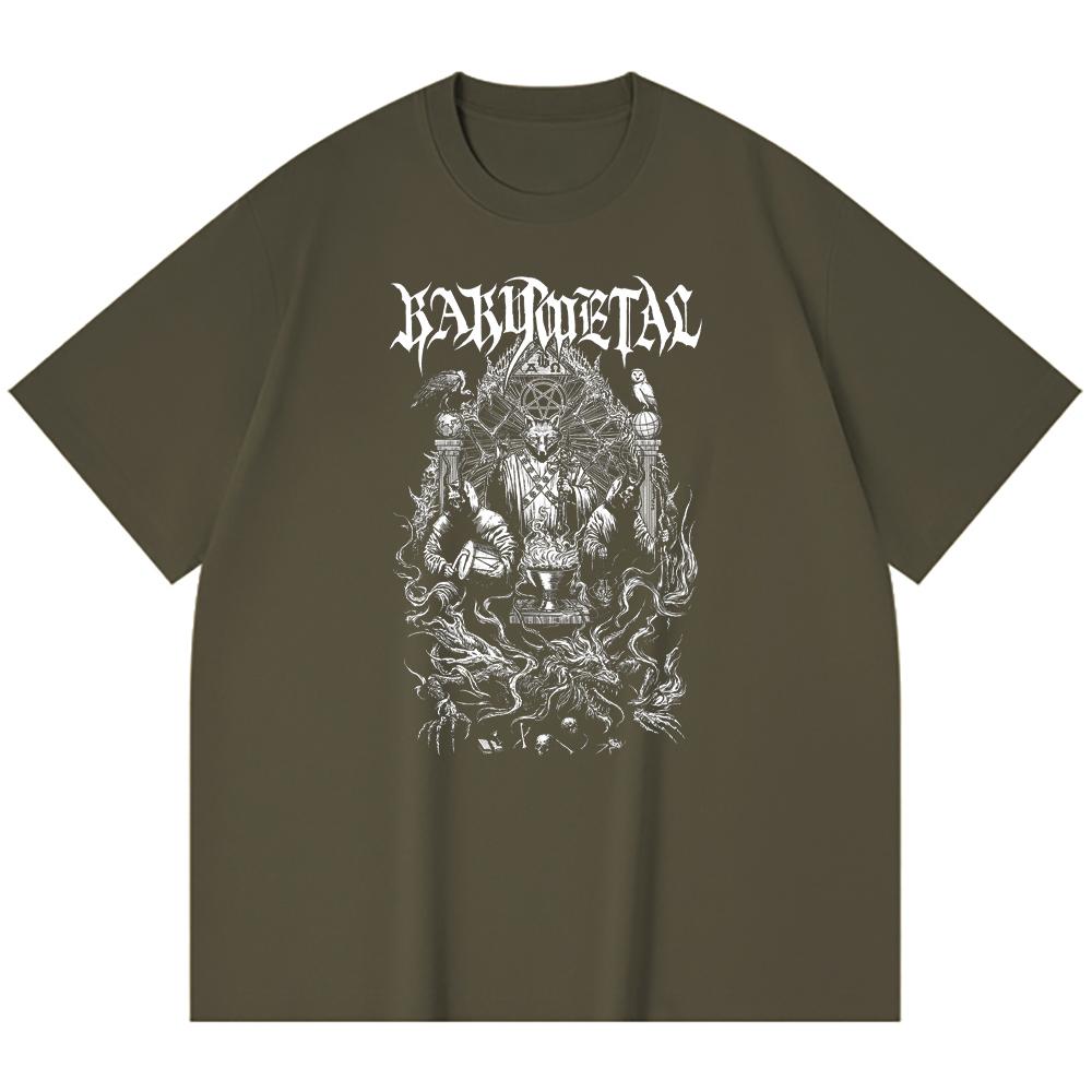 230 g/m² 100% Baumwolle Heavy Metal T-Shirt Rockband Beliebte Musik Druck Unisex Schweres Baumwoll-T-Shirt