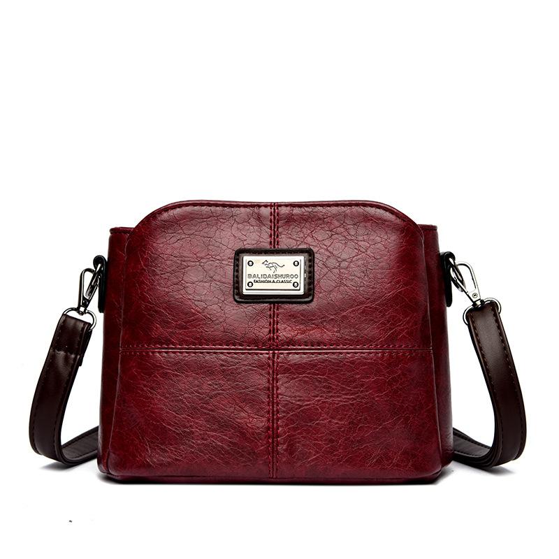 Fashionable Bucket Small Bag, Simple and Elegant Single-shoulder Crossbody Bag for Middle-aged People