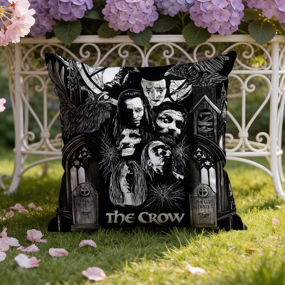 R-Raven C-Crow Movie Cushion Cover Home & Car Dual-Scene Pillow Cover: Reversible for Premium Comfort