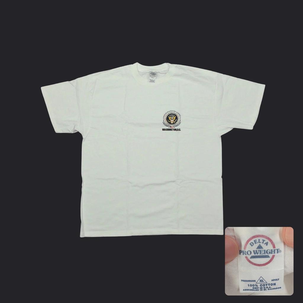 Y2K Washington DC Great Seal Souvenir T Shirt White Delta Pro Weight Mens XL
