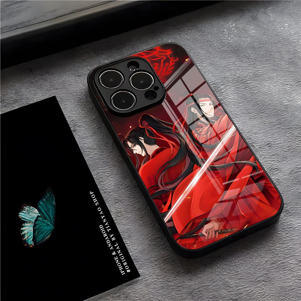 Mo Dao Zu Shi Phone Case For IPhone 17 Pro Max 15 Pro 16 14 Plus 12 13 Mini 11 Pro Shockproof Glass Cover
