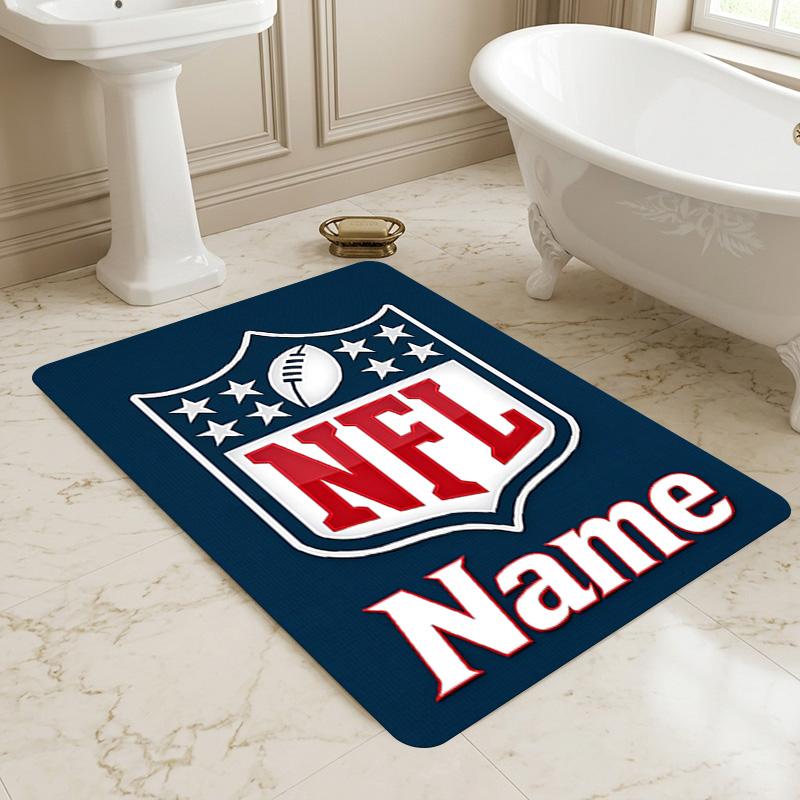 Custom Nfl Fan Area Rug Living Room Nonslip Soft Carpet For Bedroom Game Playroom Sofa Office Home Decor Doormat Christmas Gift C103109