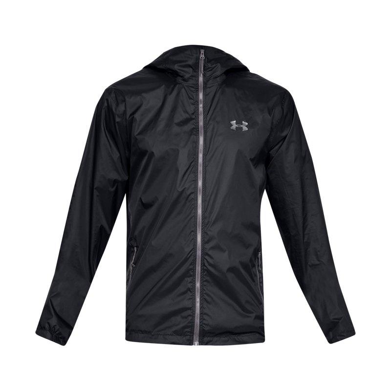 Men s Under Armour Forefront Rain Training Sports Jacket Black 1321439-001 L