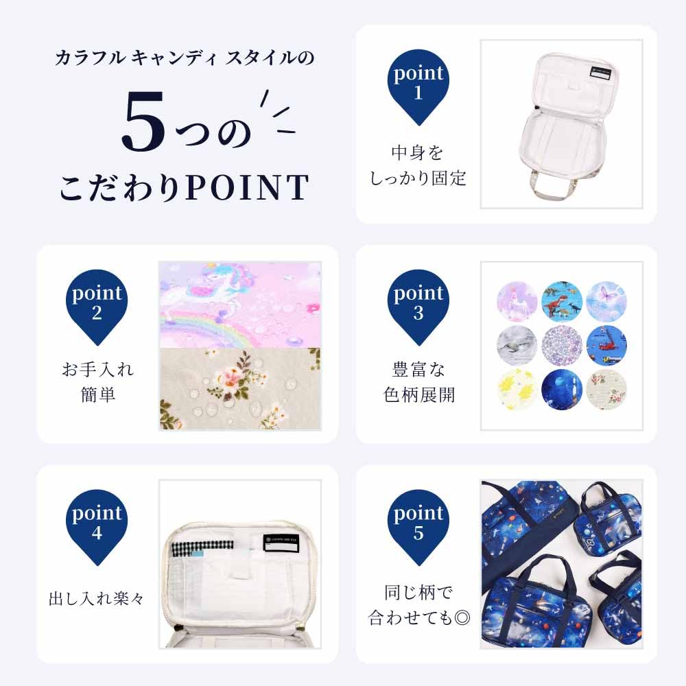 COLORFUL CANDY STYLE Sewing Bag Unicorn Fantasy Elementary School Student Sewing Bag Sewing Kit Case Home Economics School Use Girls One seam ripper