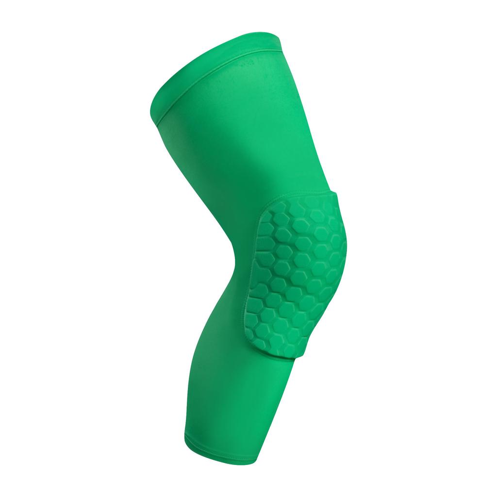 Ademende Basketbal Kniebeschermers Honingraat Ontwerp Nylon Lycra Sport Beensteun voor Volwassenen Hardlopen Training