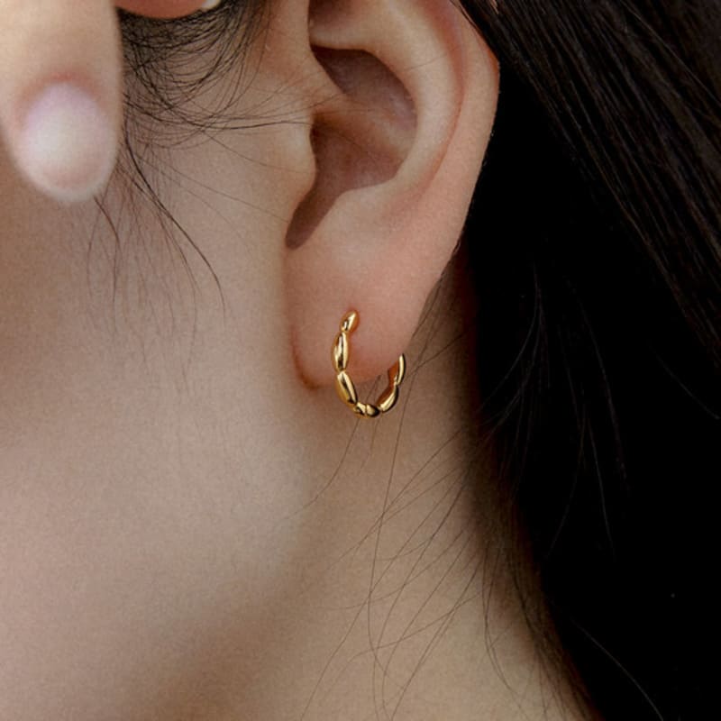 

byweekend Frank gold earring gold