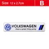 1Pcs 3D Aluminum Stickers Car Body Trunk Decal For VW Golf Tiguan Touran Polo GTI Jetta Passat CC T5 Scirocco Arteon Transporter Mc9