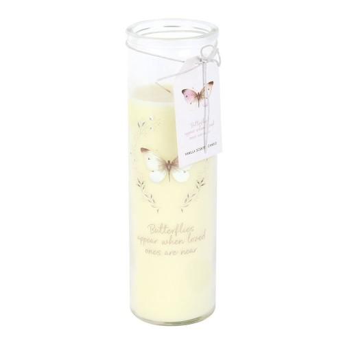 Something Different Butterflies Appear Vanilla Tube Candle