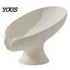 Non-foaming Soap Dish Self Draining Dish, 3D Printed Holder, Multi-functional Smooth Curve Tray Sink Organizer for Shower, Bathroom, Kitchen