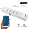 16A Smart WiFi Power Strip with 4 Surge Protection Outlets & 4 USB Ports Multi-port Smart Plugs